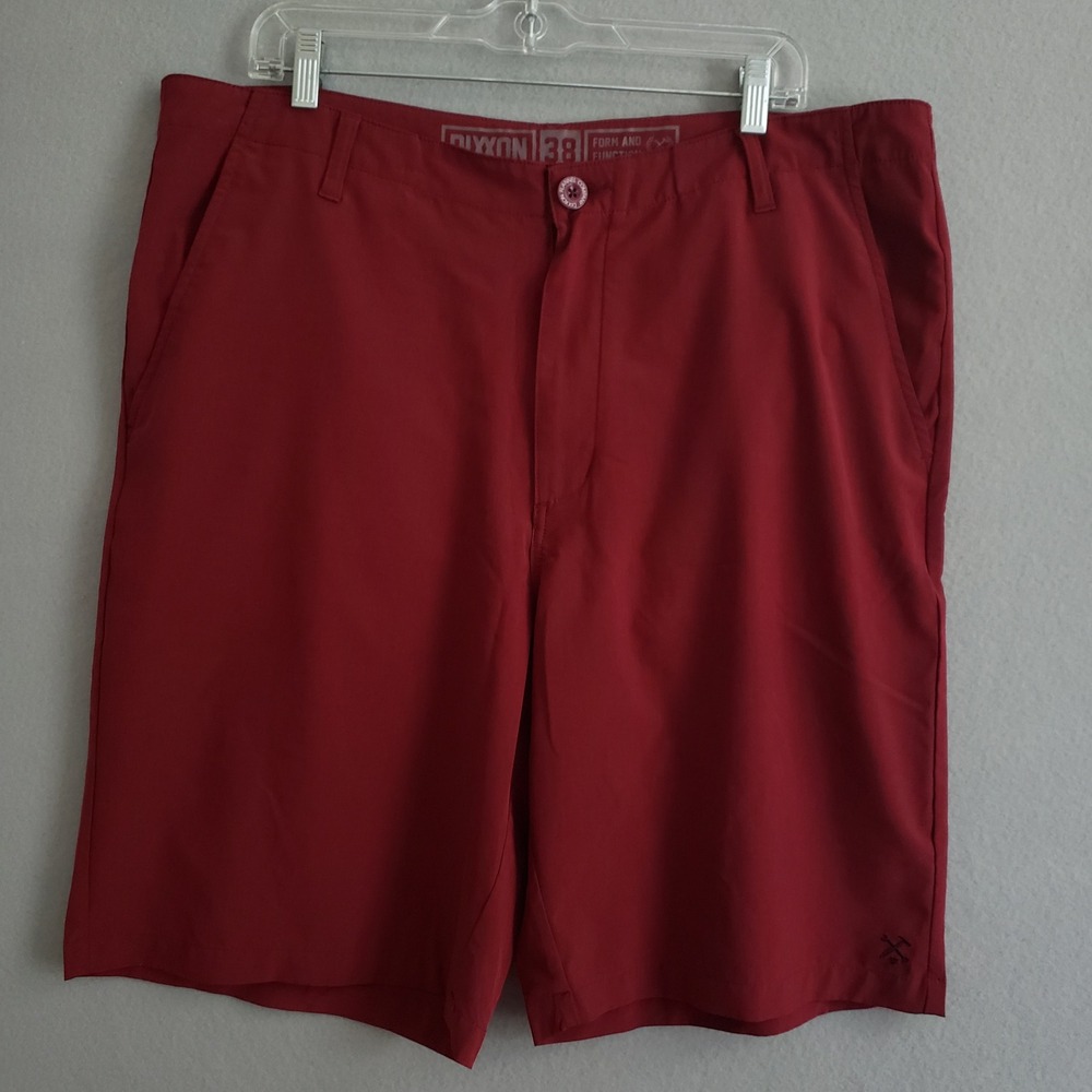 Dixxon Men 38 Shorts Red Form and Function Performance Chino Board Shorts